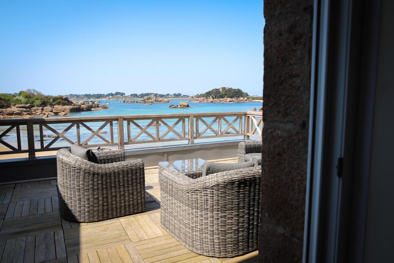 Logis Hotel Saint Guirec Et De La Plage Perros-Guirec Ngoại thất bức ảnh