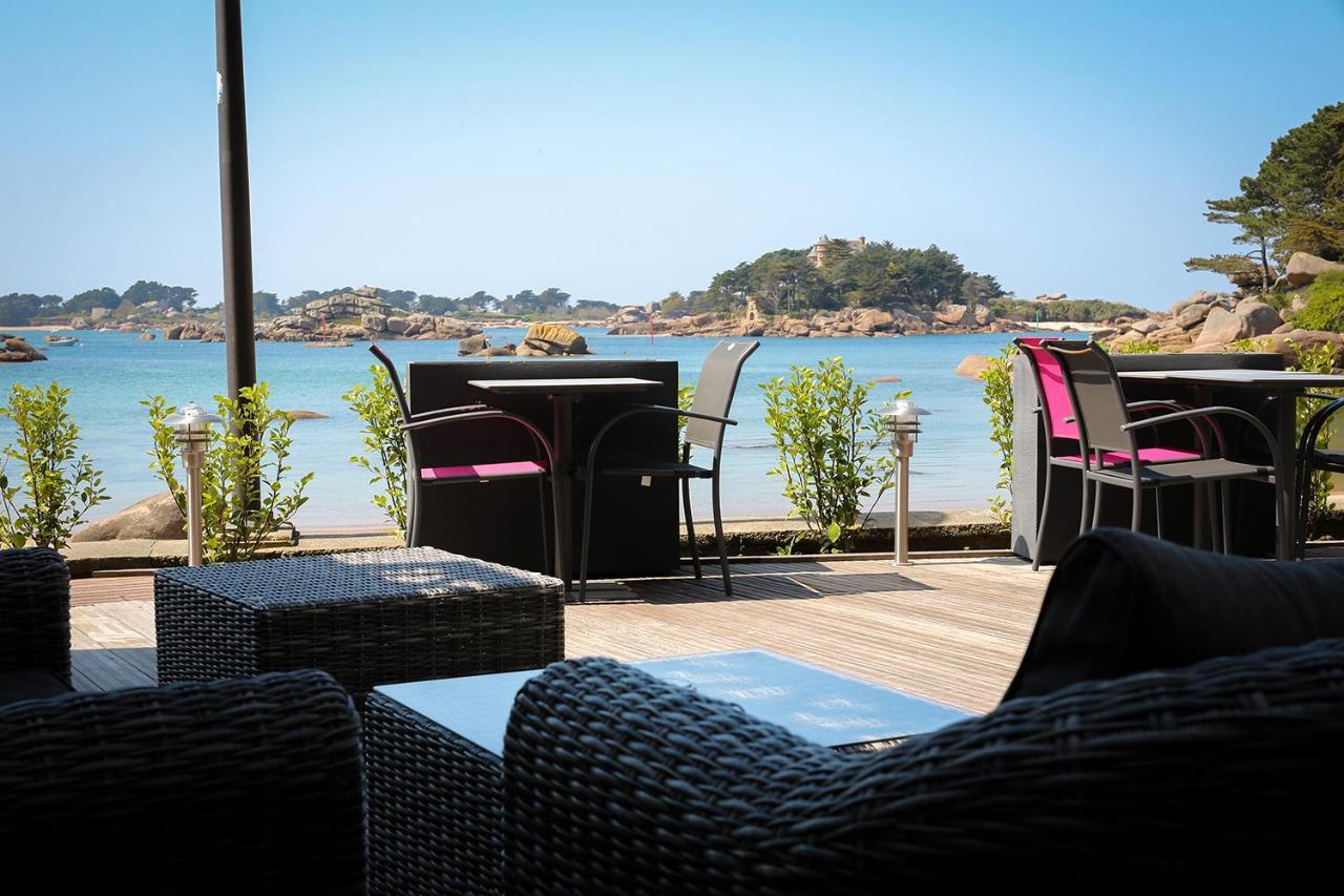 Logis Hotel Saint Guirec Et De La Plage Perros-Guirec Ngoại thất bức ảnh