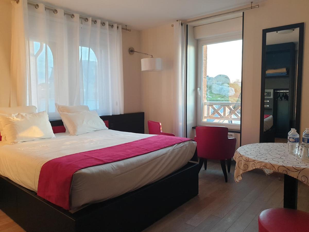 Logis Hotel Saint Guirec Et De La Plage Perros-Guirec Ngoại thất bức ảnh