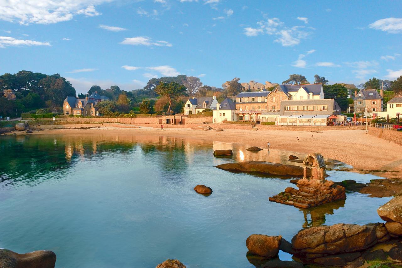 Logis Hotel Saint Guirec Et De La Plage Perros-Guirec Ngoại thất bức ảnh
